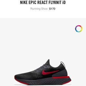 nike epic react flyknit id men's running shoe